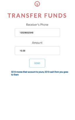 Teller app screenshot
