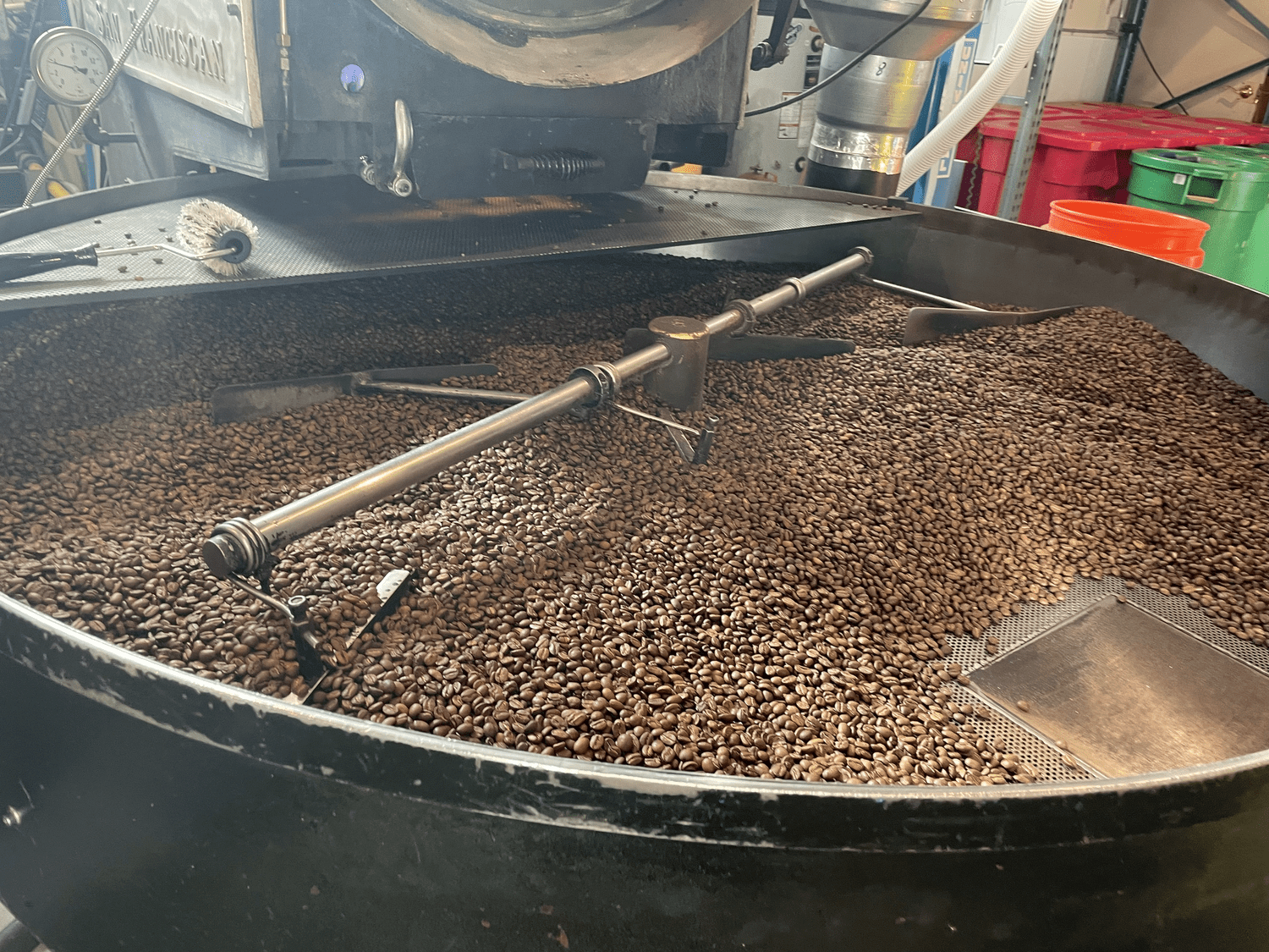 Roasting coffee